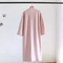 Plain Lace-Up Pajama Robe