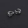 Layered Alloy Cuff Earring