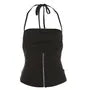 Halter Neck Plain Corset Camisole Top