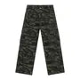 High waist Camo Print Wide Leg Cargo Jeans