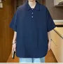 Short-Sleeve Plain Polo Shirt