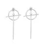 Bar Hoop Drop Earring