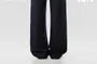 Mid Rise Plain Wide Leg Pants