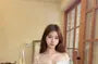 Long-Sleeve Cold-Shoulder Floral Bow Lace Mini Bodycon Dress