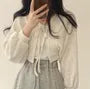 Puff Sleeve Tie-Front Bolero
