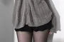 Long Sleeve Square-Neck Plain Cable-Knit Button-Up Loose-Fit Knit Top