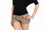 Elbow Sleeve Off Shoulder Plain Button Embellished Top