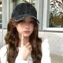 Distressed Denim Baseball Cap