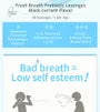Fresh Breath Ex Probiotic Lozenge Black Currant Flavor