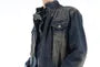 Washed Buckled Zip Denim Jacket