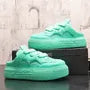 Platform Mesh Panel Lace-Up Mule Sneakers