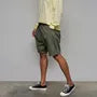 Drawstring Waist Plain Shorts
