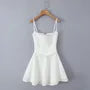 Spaghetti Strap Eyelet Lace Mini A-Line Dress