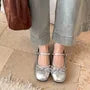 Ribbon Accent Mary Jane Flats