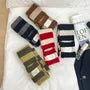 Striped Light Knit Scarf