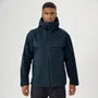 Stand Collar Drawstring Hooded Zip Windbreaker
