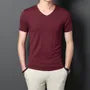 Short-Sleeve V-Neck Plain T-Shirt