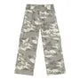 High waist Camo Print Wide Leg Cargo Jeans