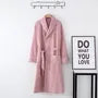 Couple Matching Plain Contrast Trim Tie Waist Pajama Robe (Various Designs)