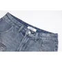 Mid Rise Washed Denim Shorts