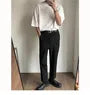 Ribbed Short-Sleeve Loose T-Shirt
