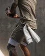 Drawstring Waist Plain Sweatshorts