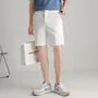 Mid Rise Plain Dress Shorts
