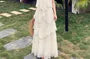 Spaghetti Strap Lace Asymmetrical Maxi A-Line Dress