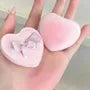 Heart Shaped Marshmallow Powder Puff