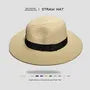 Plain Wide Brimmed Straw Hat