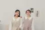 [L - 3XL] Mock Two-Piece Peter Pan Collar Long Sleeve A-Line Mini Dress