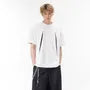 Elbow-Sleeve Crew Neck Two Tone Studded T-Shirt