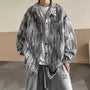 Tie-Dyed Denim Shirt Jacket