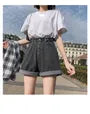 High Waist Denim Shorts