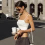 Square Neck Plain Cropped Corset Top