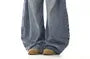 Mid Rise Washed Wide Leg Jeans