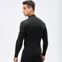 Long-Sleeve Half Zip Plain Sports Top