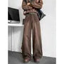 High Waist Washed Wide Leg Jeans