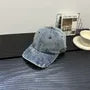 Distressed Denim Baseball Cap