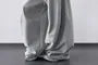 Drawstring Waist Plain Panel Baggy Sweatpants