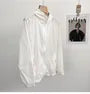 Hooded Zip-Up Plain Light Jacket
