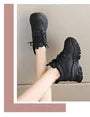 Platform Panel Hidden Wedge Sneakers