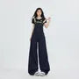 Baggy Denim Jumper Pants (Various Designs)