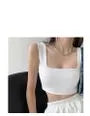 Square-Neck Crop Tank Top
