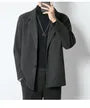 Plain Single-Breasted Blazer