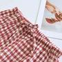 Couple Matching Drawstring Waist Plaid Lounge Shorts (Various Designs)