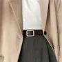Unisex 118CM Faux-Leather Belt