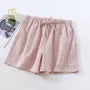 Couple Matching Drawstring Waist Plaid Lounge Shorts (Various Designs)