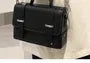 Plain Faux Leather Satchel Crossbody Bag