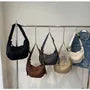 Quilted Nylon Plain Zip Crossbody Bag